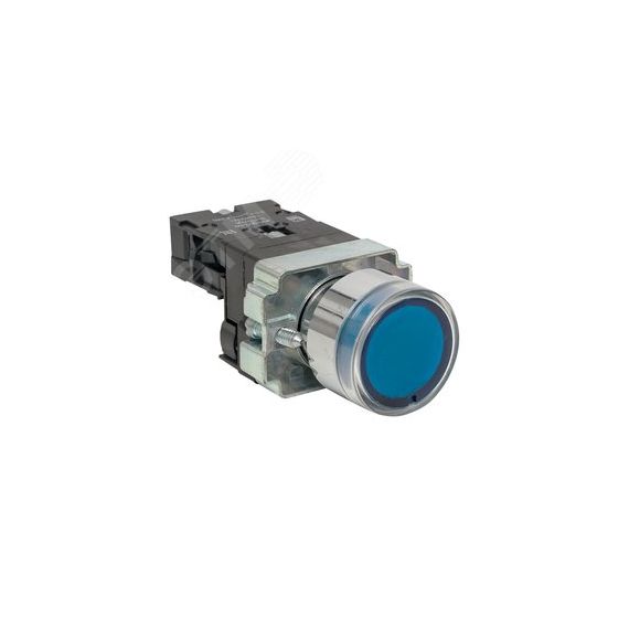 Кнопка BA61 с подстветкой 230В синяя NO PROxima EKF xb2-bw61-230