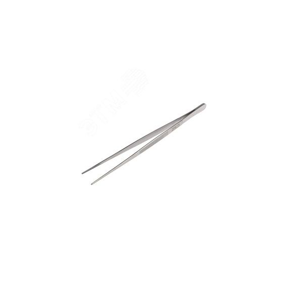Пинцет прямой рифленый 200 мм REXANT 12-0347