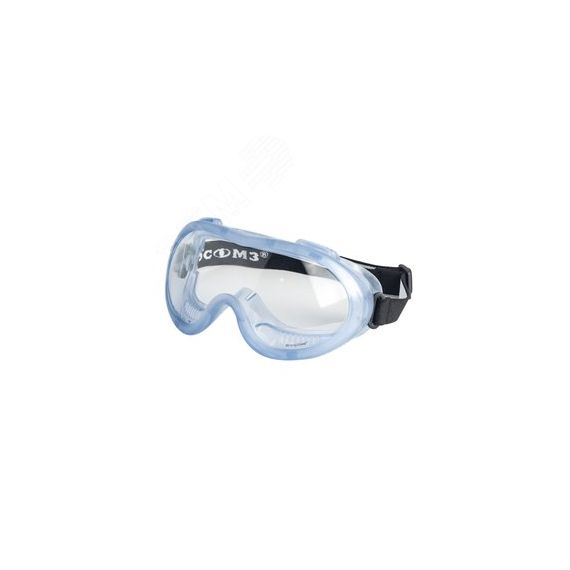 Очки защитные закрытые с непрямой вентиляцией ЗН55 SPARK StrongGlass (2С-1.2 PC) (регулируемая наголовная лента, увеличенное понорамное стекло сфериче РОСОМЗ 25537