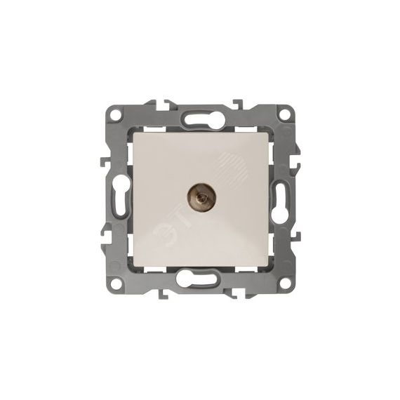 Розетка TV проходная, Эра12, слоновая кость, 12-3102-02 ЭРА Б0027432