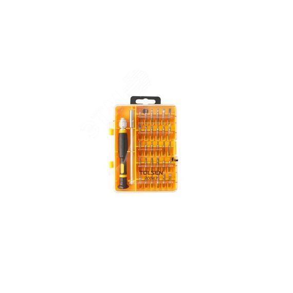 Набор вставок (бит) 1/4'', PH, PN, Hex, Torx, Slotted, прецизионных, 32 предмета Tolsen TT20047s