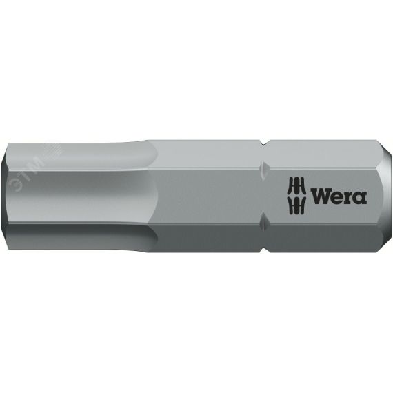Бита биторсионная 840/1 BTZ Hex-Plus под внутренний шестигранник вязкая твёрдость хвостовик шестигранный 1/4 C 6.3 6 x 25 мм WERA WE-056687