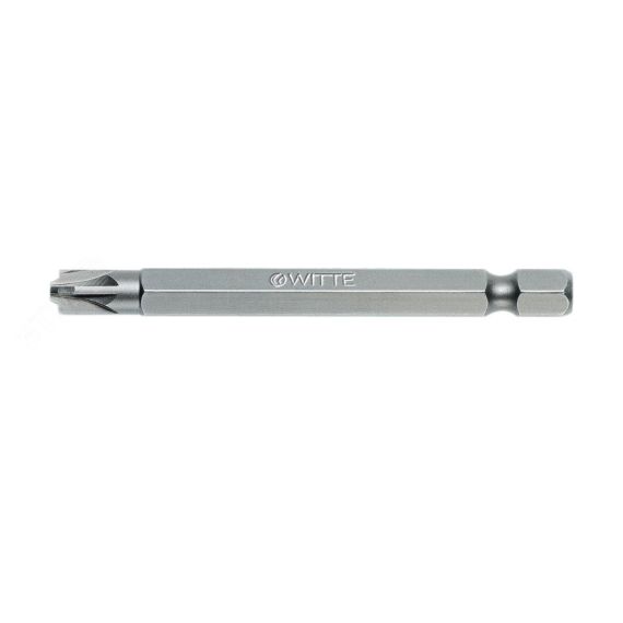Бита электрика PZ/S 1 х 70 мм 1/4'' E6.3 Industrial (крест-шлиц, PH/S, ''plus/minus'') для автоматов WITTE 264712000