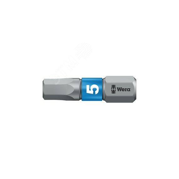 Бита биторсионная 840/1 BTZ Hex-Plus под внутренний шестигранник вязкая твердость хвостовик 1/4 C 6.3 5 x 25 мм WERA WE-056685