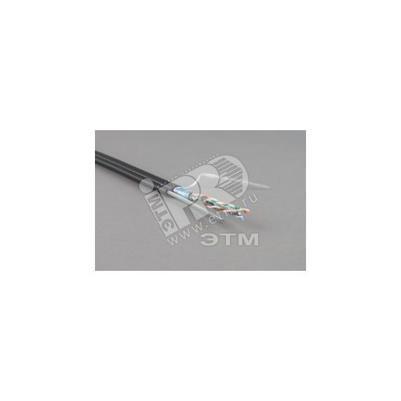 Витая пара экранированная F/UTP категория 3 25 пар (24 AWG) одножильная черный Hyperline 36333