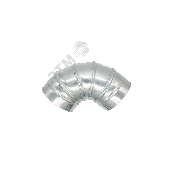 Отвод из оцинкованной стали для круглых воздуховодов на 90° D125 ERA 125OTG90