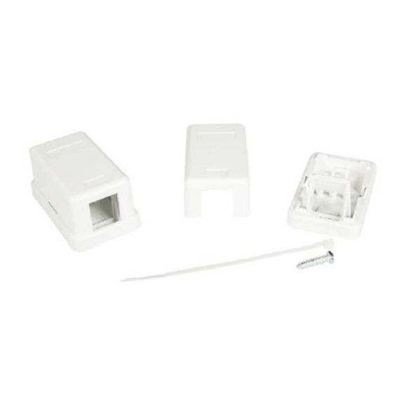 Универсальная розетка, 1 порт  для модулей Keystone