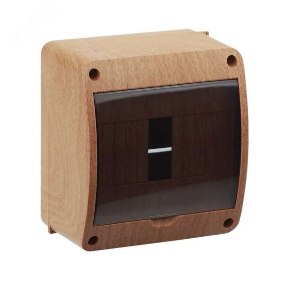 Щит распределительный навесной ЩРн-П-6 бук вертикальная дверь светлая основа пластиковый RUVinil 68306-38М