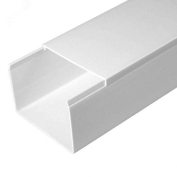 Кабель-канал белый 2-й замок в п/э 80х60 (8 м/уп) Промрукав PR03.0058