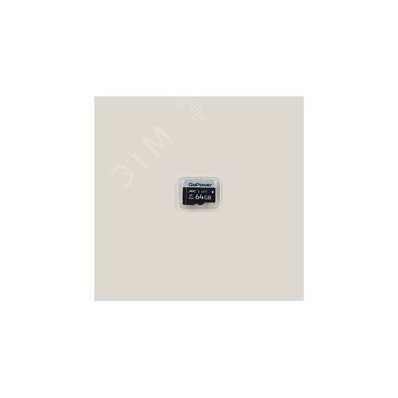 Карта памяти 64GB MicroSD, SDXC, V30, U3, 70 МБ/с,Class 10 GoPower 00-00025677