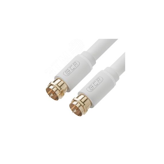 Кабель антенный F81 М на F81 М, 3 м., коаксиальный, белый Greenconnect GCR-51824