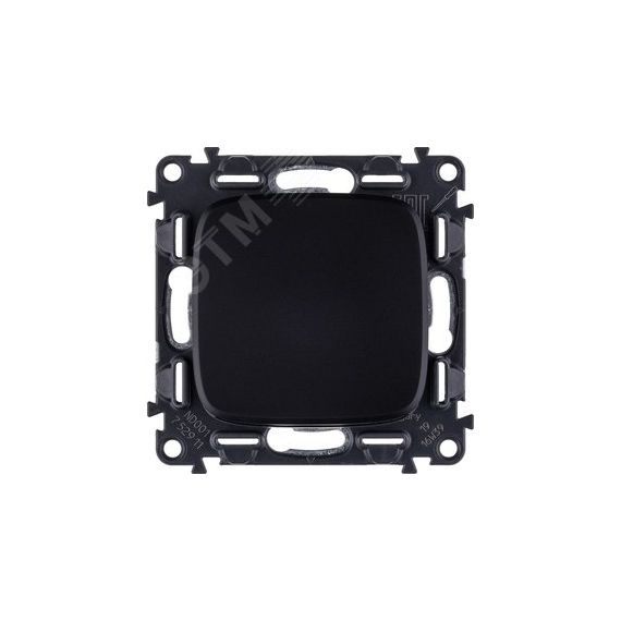 Valena ALLURE Выключатель 10АХ 250В с лицевой панелью Безвинтовые зажимы Антрацит LEGRAND 752911