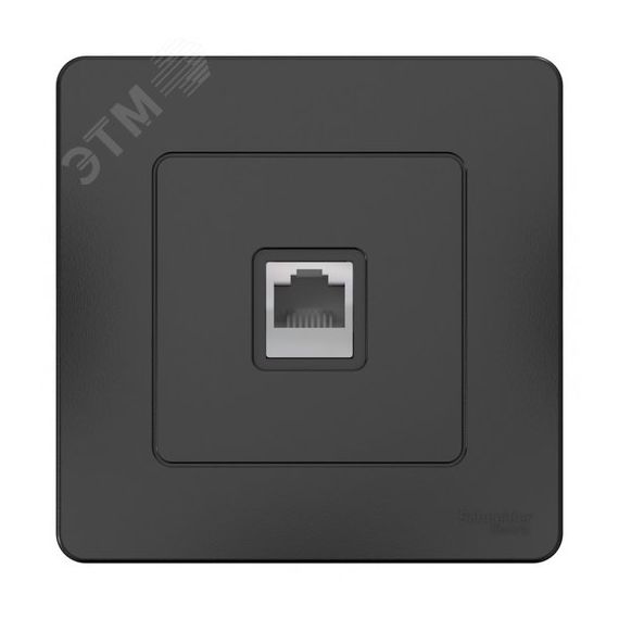 BLANCA скрытой установки розетка компьютерная RJ45, антрацит SE (Systeme) BLNIS045006
