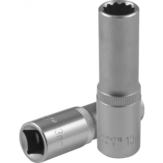 Головка торцевая глубокая 12-гранная 1/2''DR, 13 мм Jonnesway S04HD4713