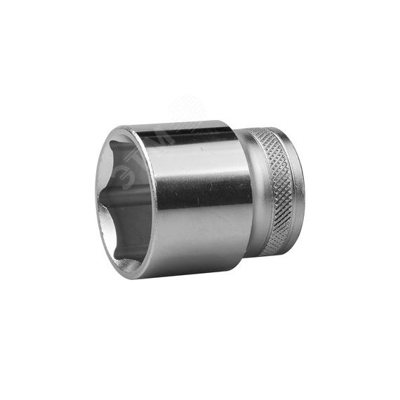 Торцовая головка ''INDUSTRIE QUALITAT'', Cr-V, FLANK, хромосатинированная, 1/2'', 30 мм KRAFTOOL 27805-30_z01