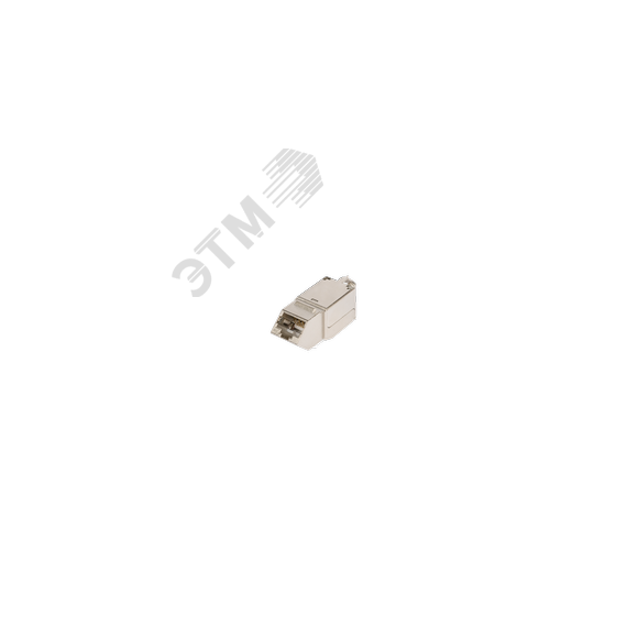 Модуль Keystone, угловой, для панели AN, Кат.5e, RJ45/8P8C, для FT-TOOL, экраннированный, металлик NIKOMAX/NIKOLAN NMC-KJSD2-AN-MT