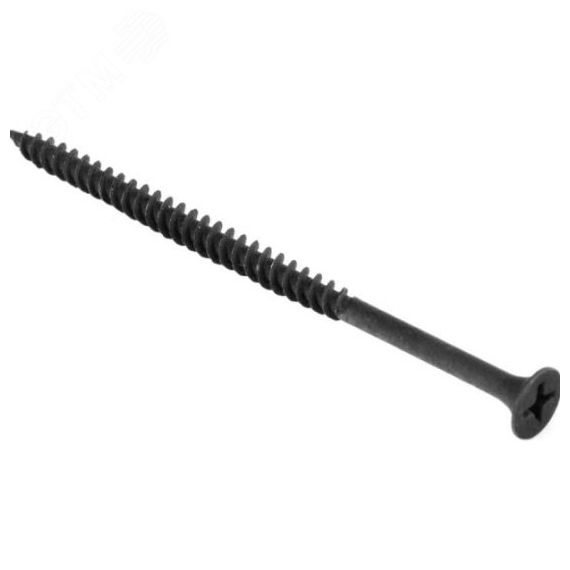 Саморез гипсокартон/дерево 4,2х70 черный (250шт) ХВАТ 22270-4