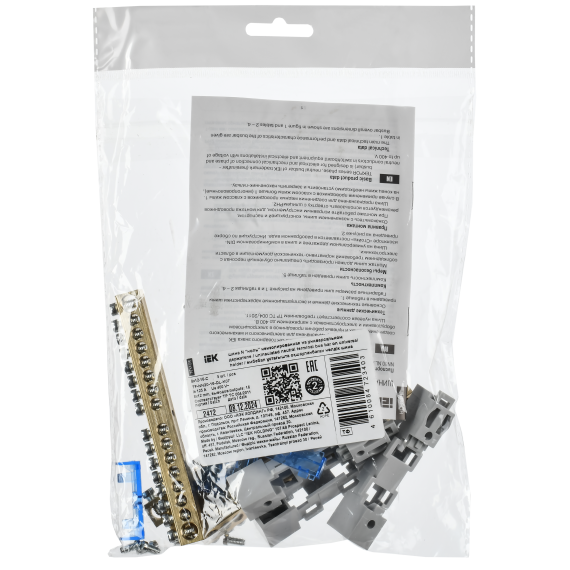 TEKFOR Шина N "ноль" неизолированная на универсальном держателе 8х12-16-С IEK