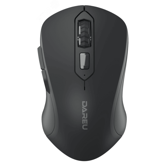Мышь беспроводная 800-1600 dpi, 6 кнопок, черный Dareu LM115G Black
