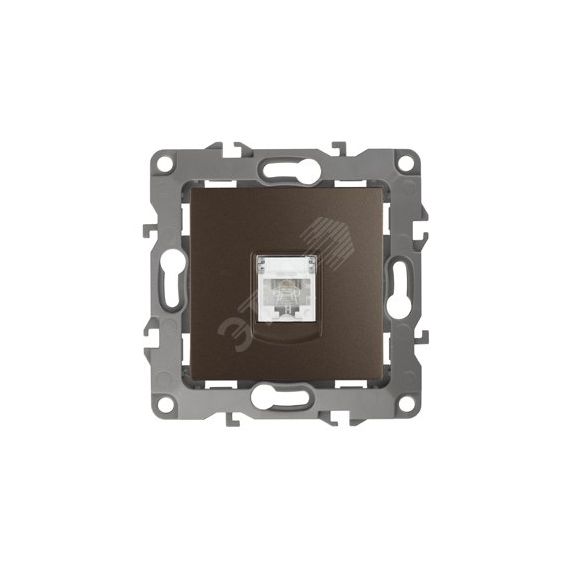 Розетка телефонная RJ11, Эра12, бронза, 12-3105-13 ЭРА Б0019343