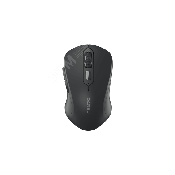 Мышь беспроводная 800-1600 dpi, 6 кнопок, черный Dareu LM115G Black