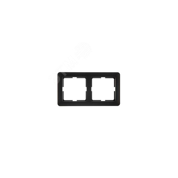 W59 Рамка 2 поста черный бархат SE (Systeme) KD-2-68