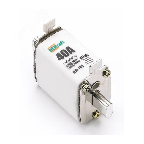 Предохранитель ножевой тип 33 габарит 00 10А ПН-101 SE (Dekraft) 21331DEK