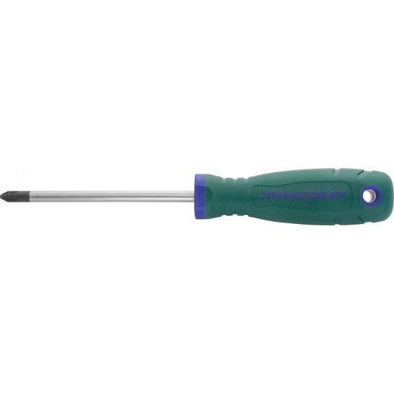Отвертка стержневая крестовая ANTI-SLIP GRIP, PH2х100 мм Jonnesway D77P2100