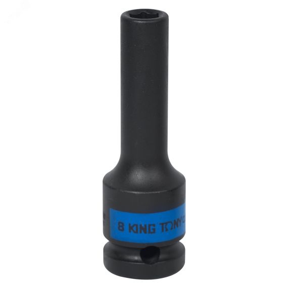 Головка торцевая ударная глубокая шестигранная 1/2', 8 мм King Tony 443508M