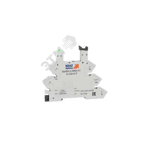 Розетка OptiRel G RR93-51-220-240U-6-P КЭАЗ 281163