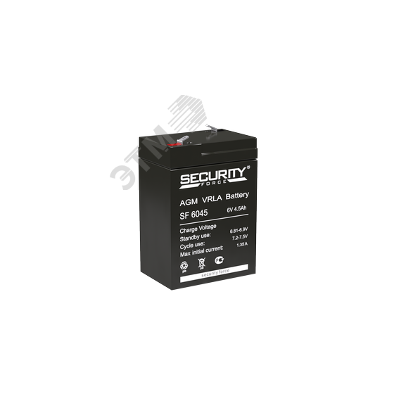 Аккумулятор SF 6В 4.5Ач SF SF 6045
