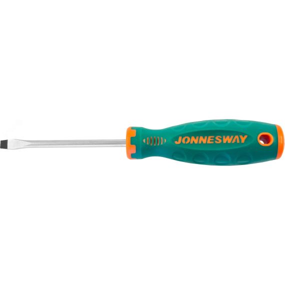 Отвертка стержневая шлицевая ANTI-SLIP GRIP, SL6.5х100 мм Jonnesway D71S6100