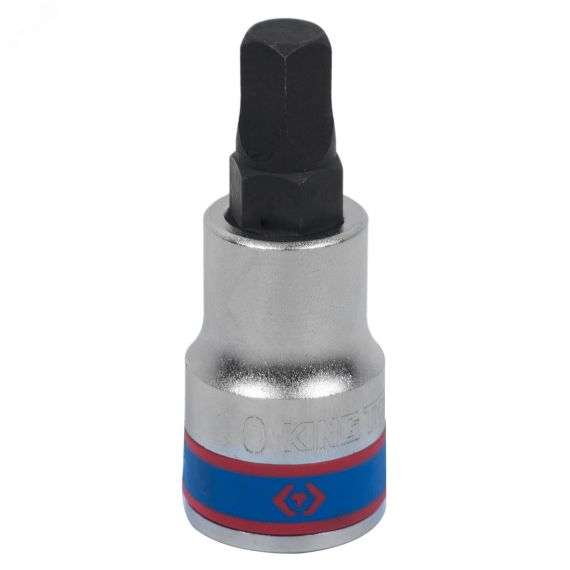 Насадка (бита) торцевая 1/2', Pentagon, 10 мм, L = 60 мм, пятигранная King Tony 402A10