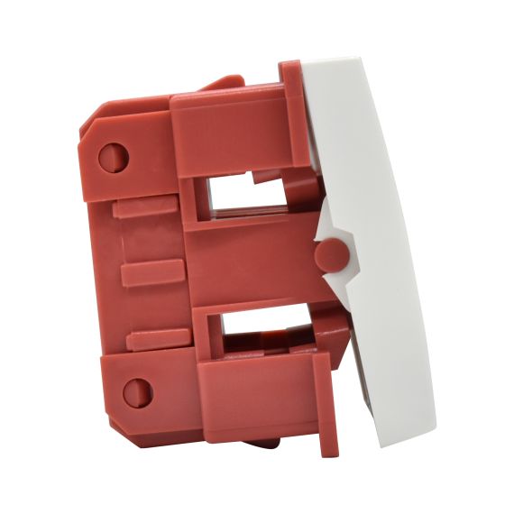 Выключатель двухклавишный ВК1-22-00-П (на 2 модуля) ПРАЙМЕР белый IEK