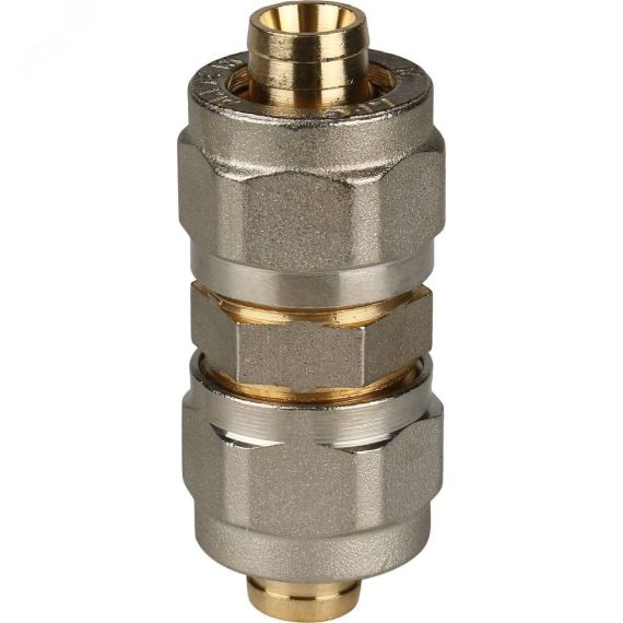 Муфта соединительная 16х16 для металлопластиковых труб винтовой STOUT SFS-0005-000016