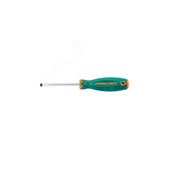 Отвертка стержневая шлицевая ANTI-SLIP GRIP, SL6.5х100 мм Jonnesway D71S6100