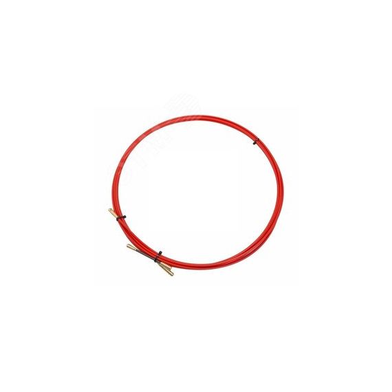Протяжка кабельная (мини УЗК в бухте), стеклопруток, d=3.5 мм 5 м красная REXANT 47-1005