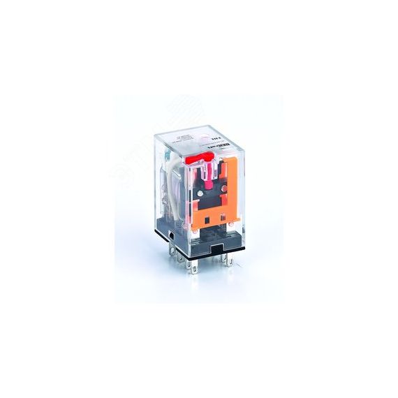 Промежуточное реле 2 конт. с LED инд. и TEST функ. 5А 48В AC ПР-102 SE (Dekraft) 23859DEK