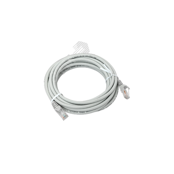 Патч-корд TERACOM PRO Cat.6 экранированный UTP оболочка LSZH серый (5.0м) EKF TRP-6UTP-LSH-5M-GY