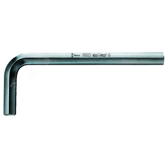 Ключ 950 Г-образный хромированный 8 x 100 мм WERA WE-021055