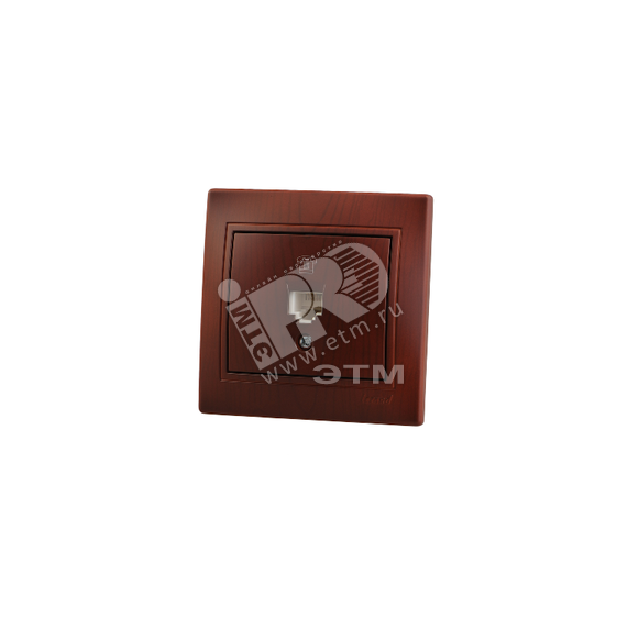 Мира Розетка телефонная евро вишня Lezard 701-0601-137