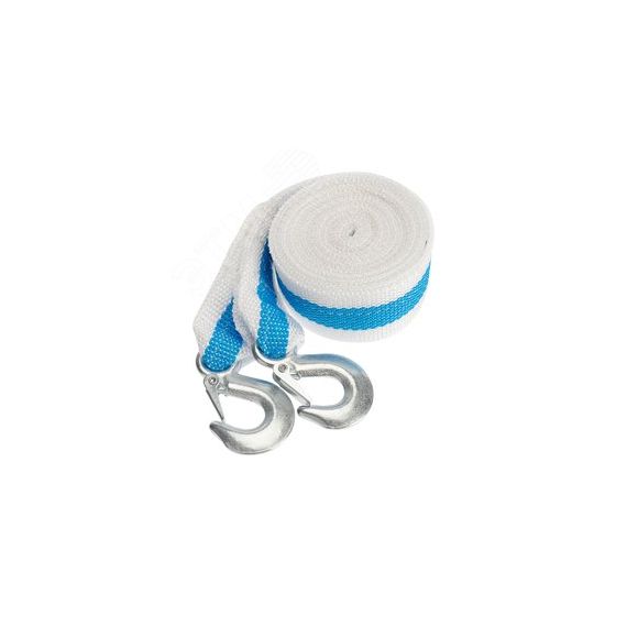 Трос буксировочный 7 т, 5 м, с двумя крюками, в чехле REXANT 80-0229