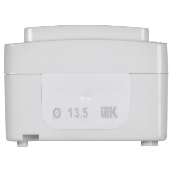 Выключатель 1-клавишный для открытой установки кнопочный ВСк20-1-0-ГПБ IP54 ГЕРМЕС PLUS (цвет клавиши: белый) IEK