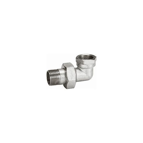 Сгон разъемный ВН 3/4' угловой (американка), никелированный AQUALINK 02587