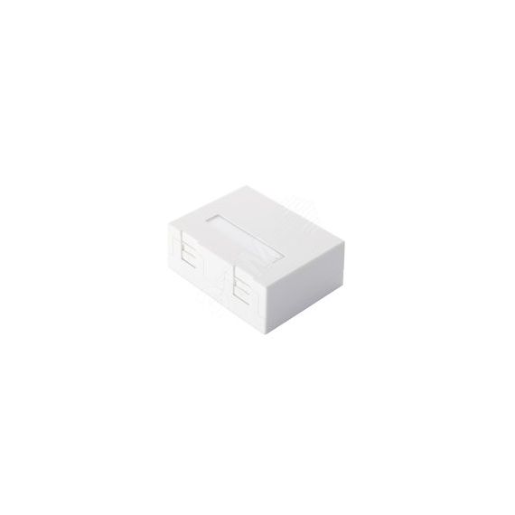 Коробка настенная универсальная 2-портовая под модули Keystone белая Eurolan 12B-04-02WT-2