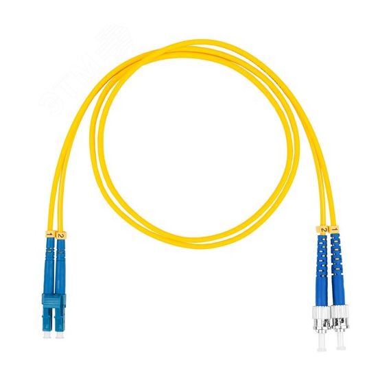 Шнур оптический коммутационный (патч-корд), LC-ST, дуплекс (duplex) OS2, нг(А)-HF, желтый, 3,0 м Datarex DR-220344