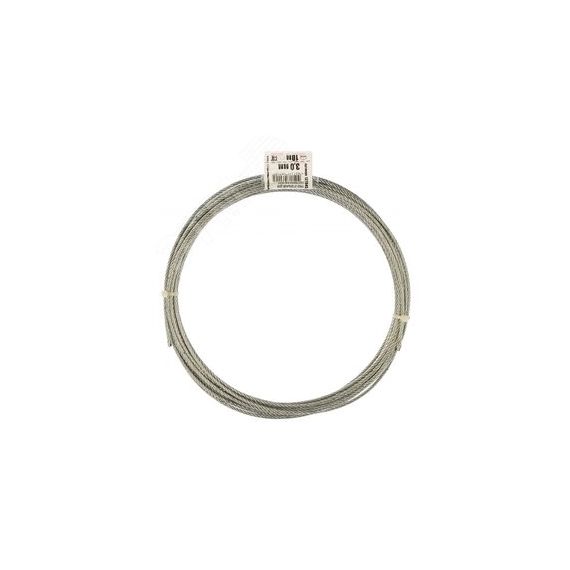Трос 2/3 мм стальной в оплетке ПВХ (30м) Tech-Krep 127854