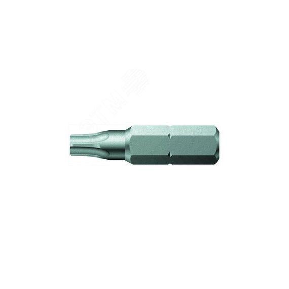 Бита 867/1 Z TORX BO с отверстием под штифт вязкая твердость хвостовик 1/4 C 6.3 TX 15 x 25 мм WERA WE-066505