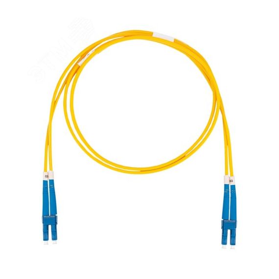 Шнур оптический коммутационный (патч-корд), LC-LC, дуплекс (duplex) OS2, нг(А)-HF, желтый, 3,0 м Datarex DR-220044