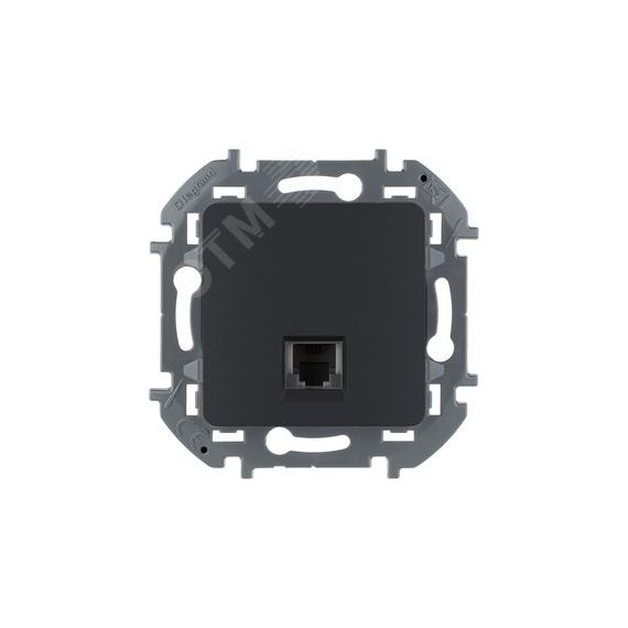 Телефонная розетка RJ11 INSPIRIA антрацит Daccord/Legrand 673823